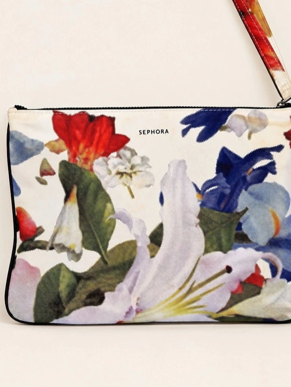 Sephora Floral Lilies Large Cosmetics and Makeup Bag